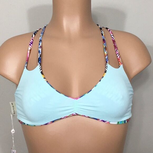PILYQ multicolored reversible bikini set. NWT - Picture 12 of 16